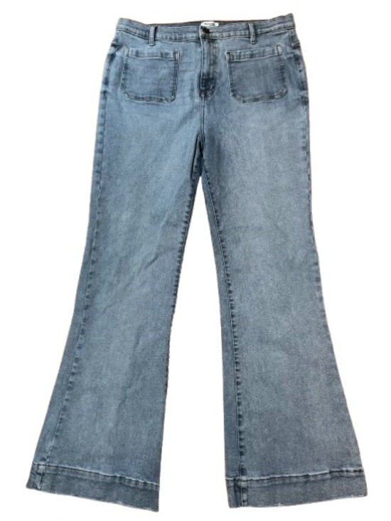 Kensie Denim - Kensie Vintage Luxe The Savannah High Rise Flare Denim Blue Jeans Size 32